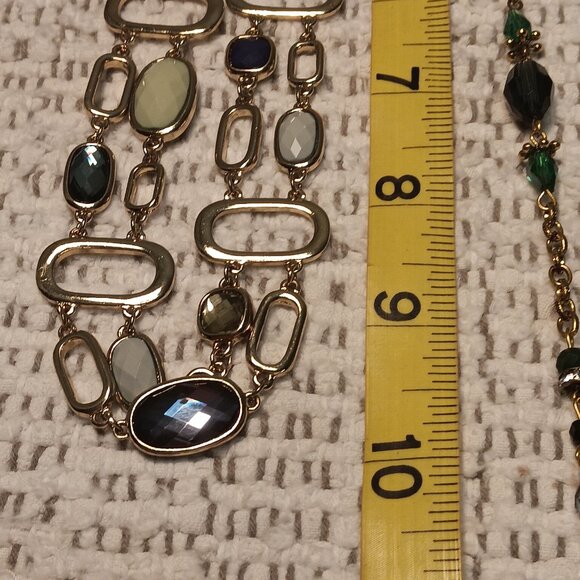 Charlie Paige long station & a 2 layer chunky link necklace lot - NEW - Picture 11 of 11